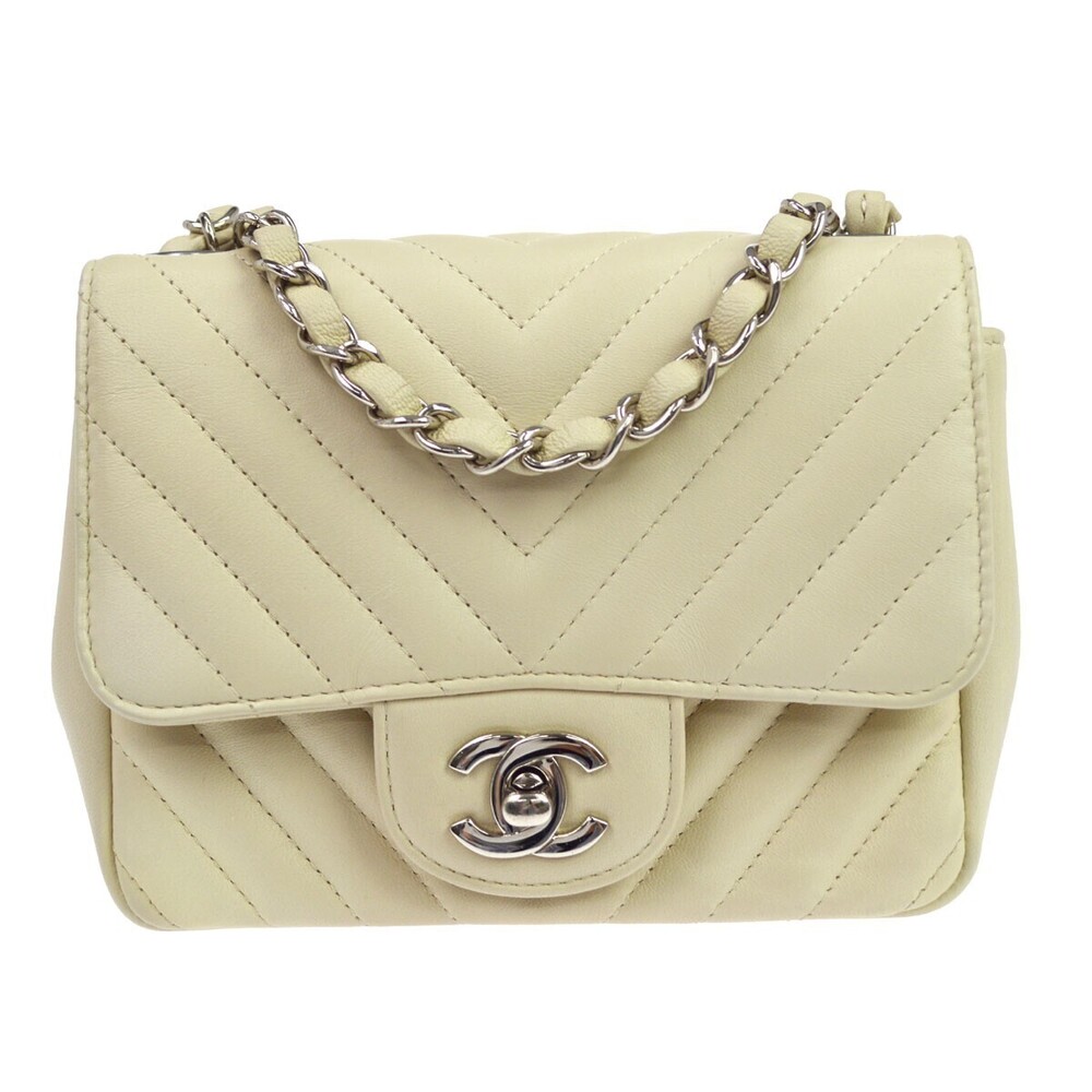 Chanel Classic Single Flap Chevron Lambskin Mini